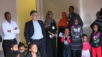 Senator Al Franken at TC Habitat dedication