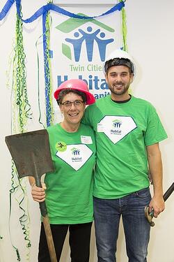 Housing Heroes in their green shirts ready to take advocacy actions