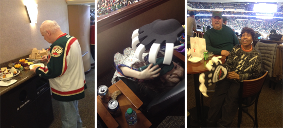 Veteran families at the Wild Game