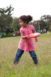 Playing with kids in Costa Rica