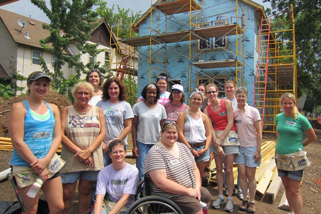 Women Build 2012 North Minneapolis home week 5