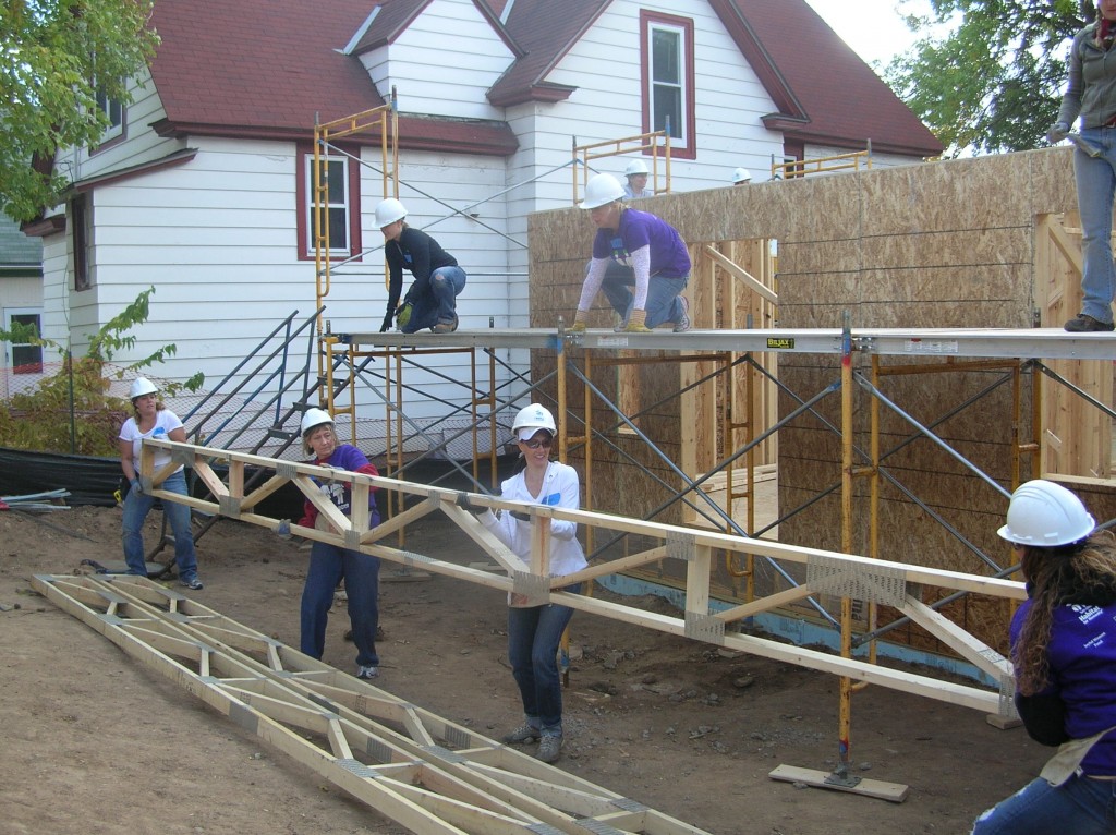 Women Build 2012 St. Paul home week 2