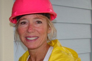 Volunteer reinvents herself on construction site