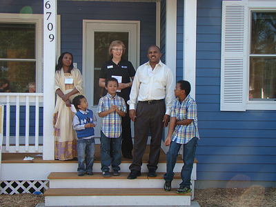 Crystal family home dedication