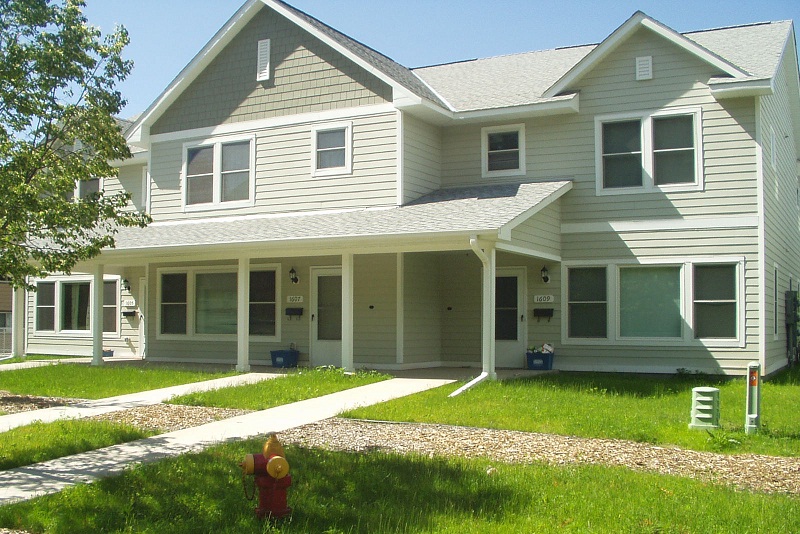 LEED-certified townhomes built by Habitat for Humanity in St. Paul