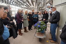 Production Manager Dave Gross giving tour