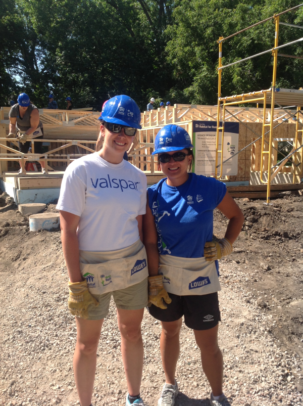 Valspar Ladies Help Kick-Off Second Women Build House of the Year