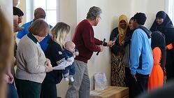 The presentation of presents from Habitat Youth