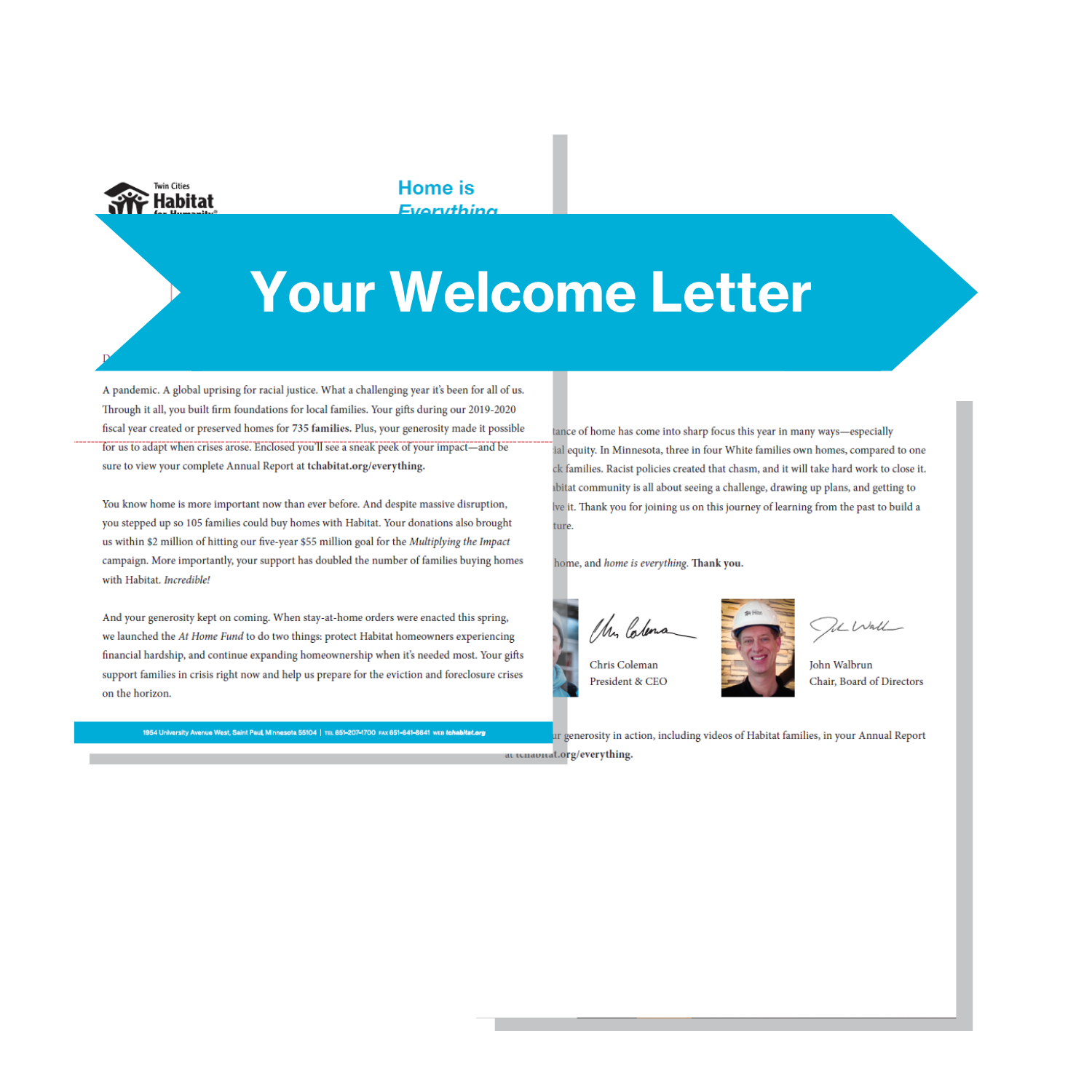 Your Welcome Letter Feature