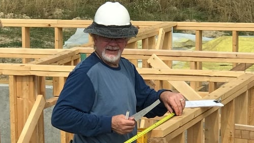 Bryce at a build site.