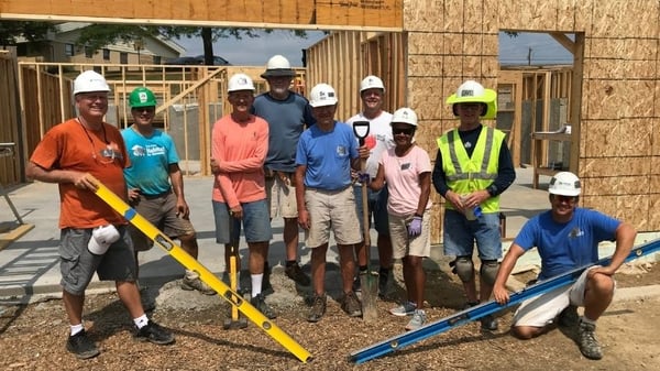 The Pax Christi Crew, with Site Supervisor Skip.