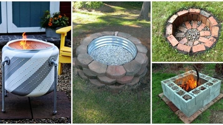 Four different fire pits.