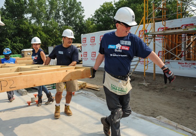 Teton Habitat - Calling all Volunteers!!! Holiday helpers needed to help  install Blue Denim Insulation before the holiday break! Volunteers will be  measuring, cutting and installing recycled blue jeans insulation. Help need