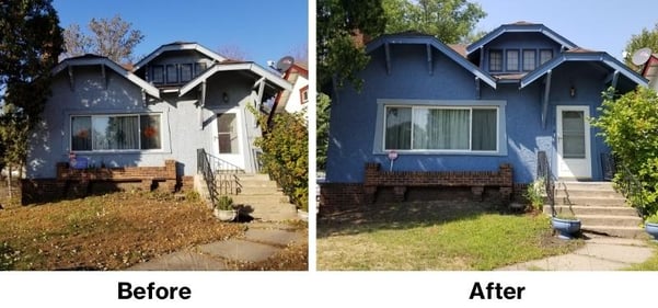 Cynthias Home Before and After Painting