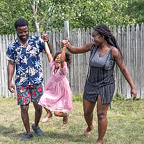 Habitat homeowner and family.