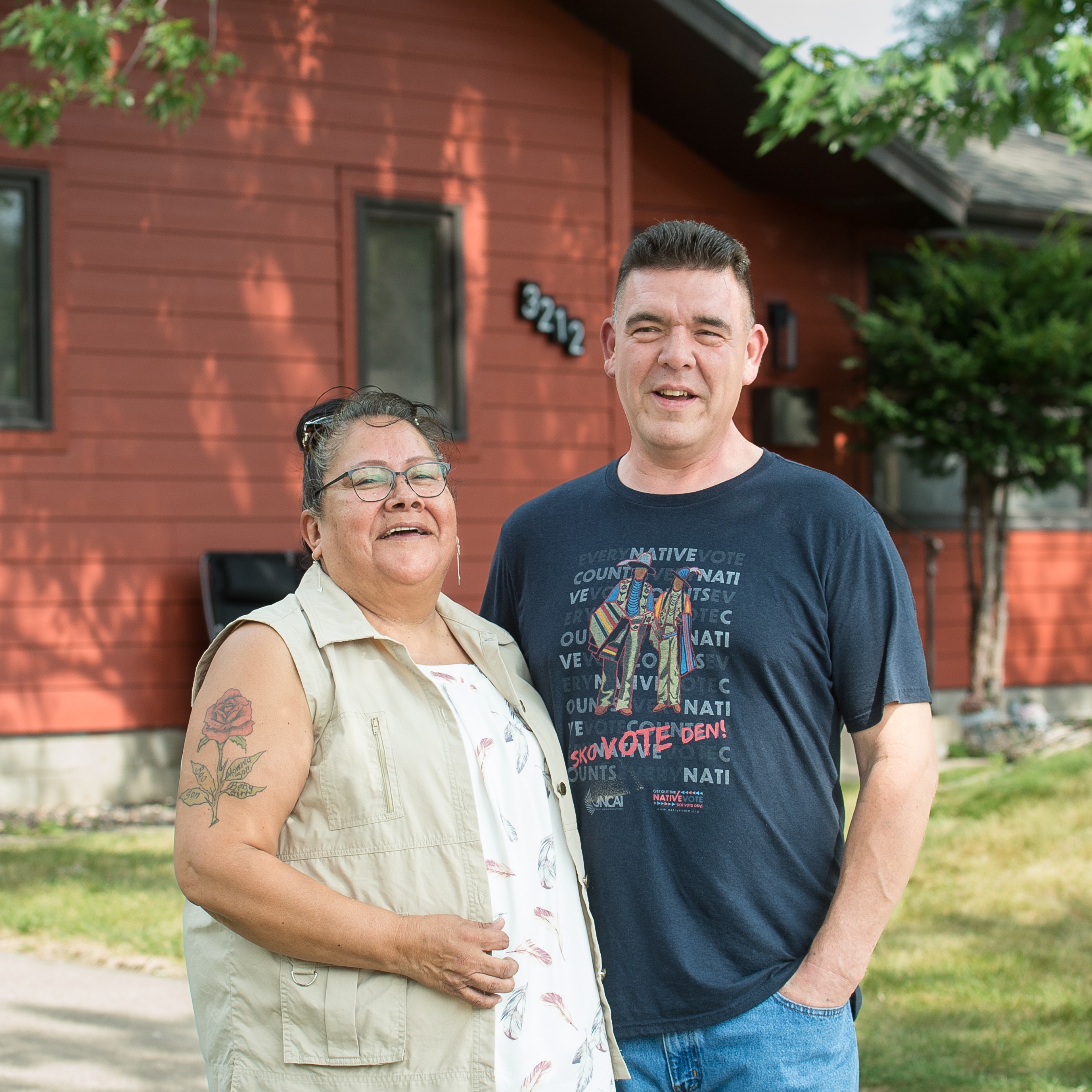 Homeowners Angeline and Allen