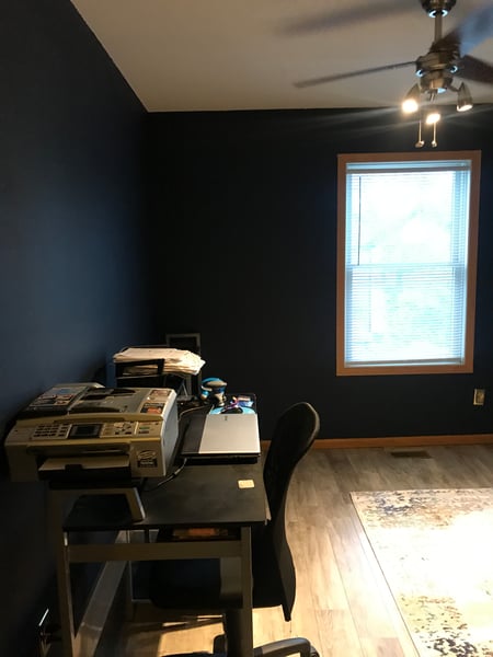 Office with computer table.