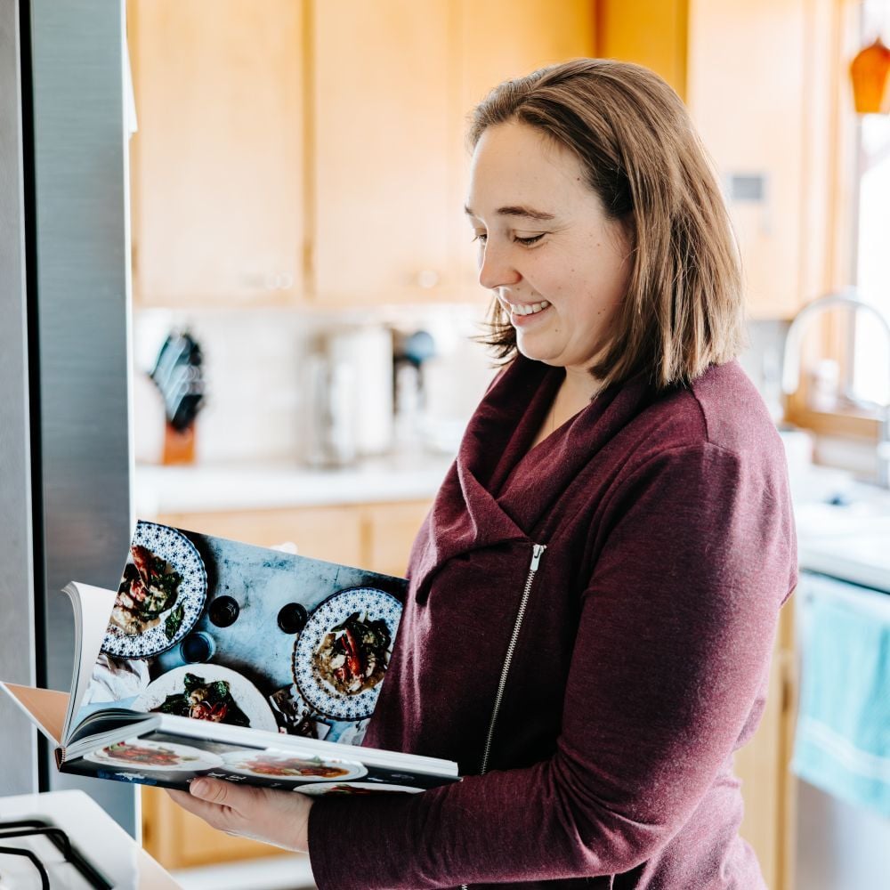Anne in her kitchen.