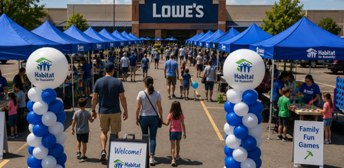 Habitat50 and Lowes celebration event.