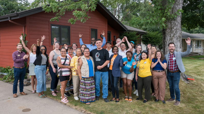 Homeowner group celebration.
