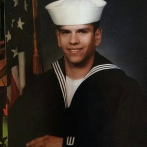 Michael during his time in the Navy