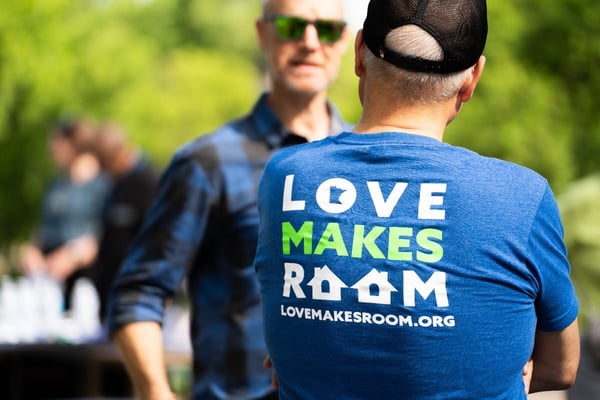 Love Makes Room t-shirt.