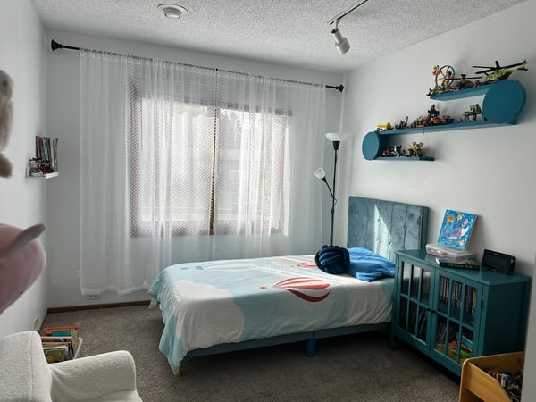 Remodeled bedroom.