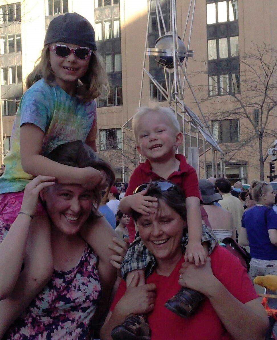 Lumley clan celebrating marriage equality in Minnesota - 2013