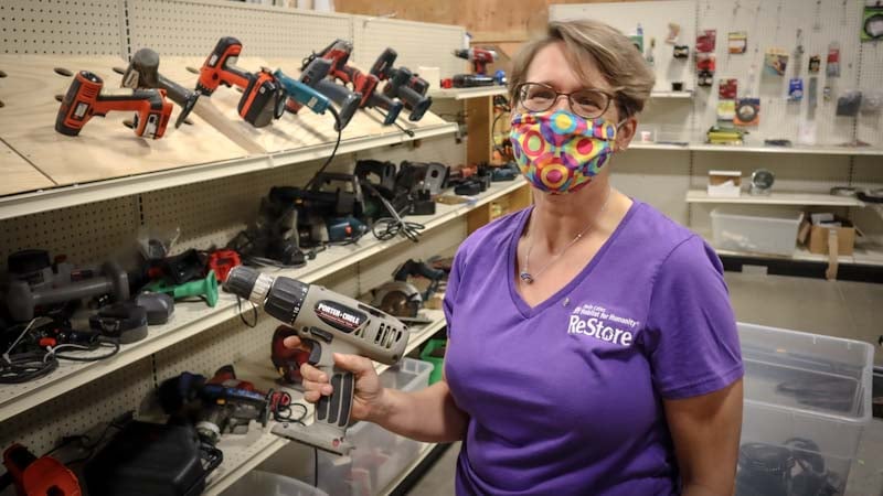 Diane working at ReStore.