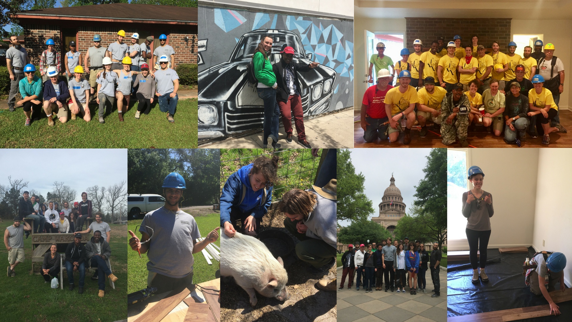 Texas Service Trip Collage