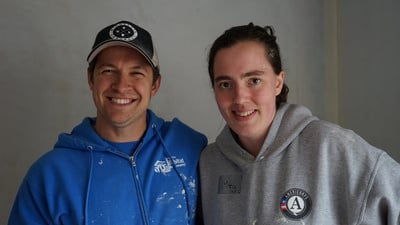 An AmeriCorps and her site supervisor.