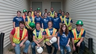 A group of volunteers.