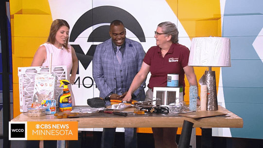 Jan with WCCO hosts.