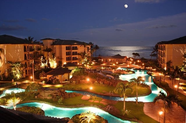 The view from Canetani's Kauai, Hawaii vacation property on auction at the 2017 Hard Hat & Black Tie gala.