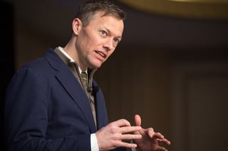 Matthew Desmond, author of Evicted, spoke at Hab on the Hill.