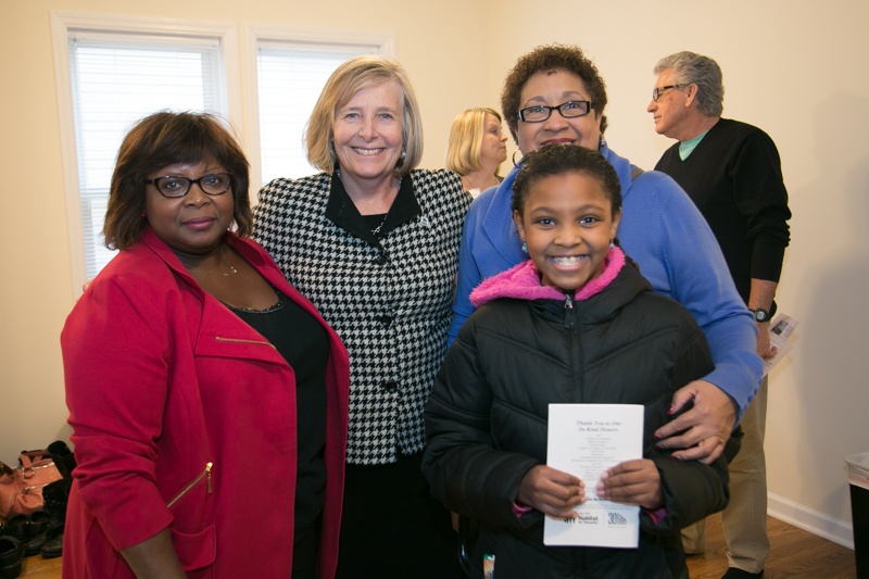 Linda with Twin Cities Habitat CEO Sue Haigh, and Twin Cities Habitat staff Linda Griffin.