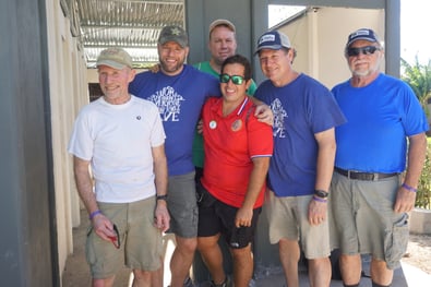 A group of the Costa Rica team