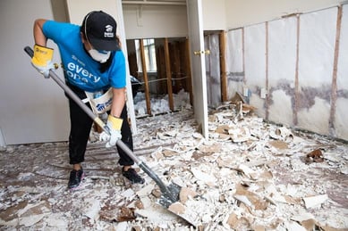 Habitat Disaster Volunteer after Hurricane Harvey