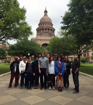 AmeriCorps members at the Texas Capitol