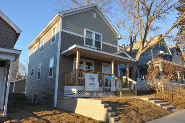 Adanech's finished home at the dedication