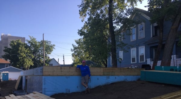 Site Supervisor Rhonda on one of the first days with volunteers.