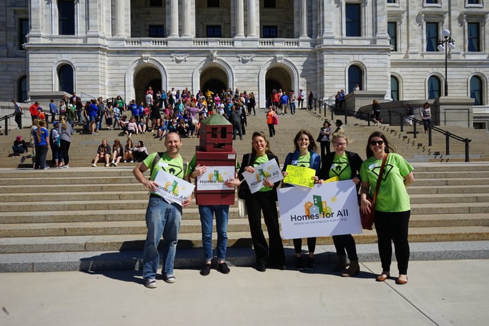 Hab staff & Bill Ding at the Capitol