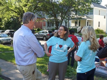 Chris with Women Build Volunteers