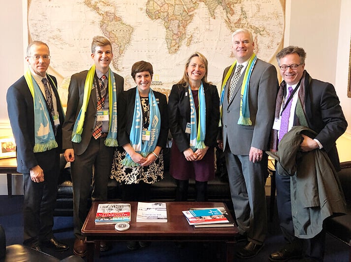 Representative Tom Emmer with advocates.