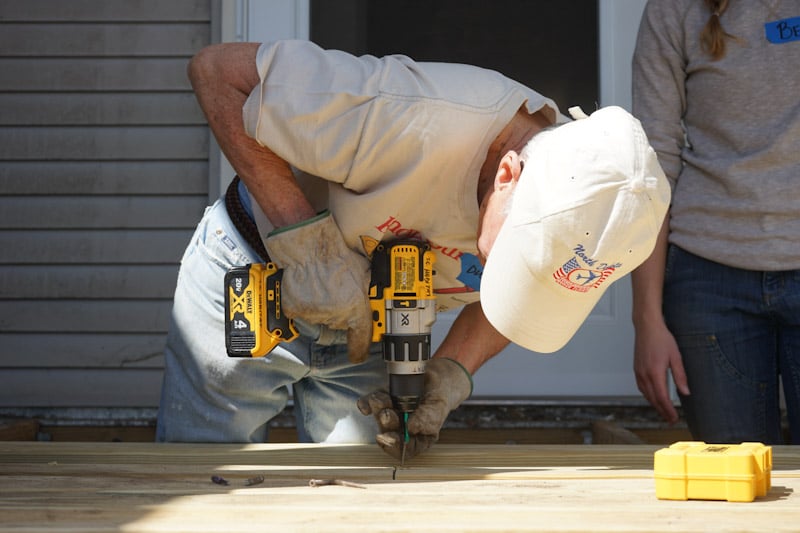 Catina's crew volunteer drilling