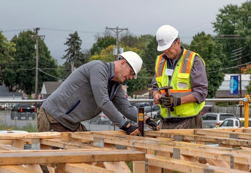 working on trusses