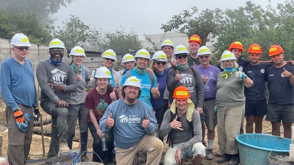 Twin Cities Habitat staff and volunteers in Guatemala.