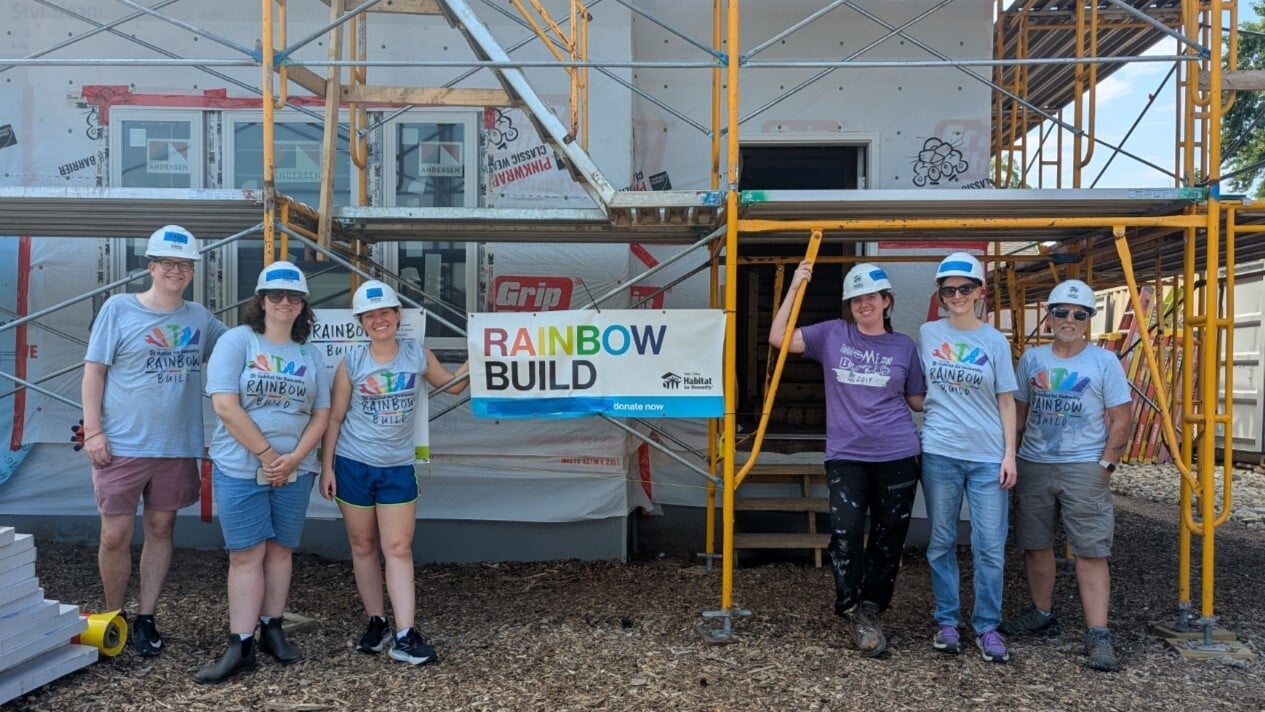 Rainbow Build volunteers.