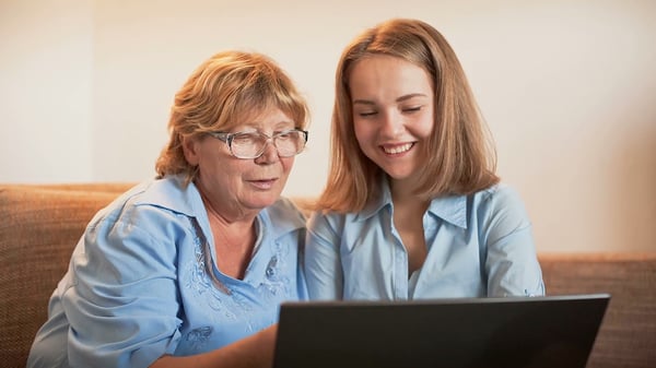 Family members using FreeWill platform