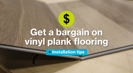 Get a bargain on vinyl plank flooring!
